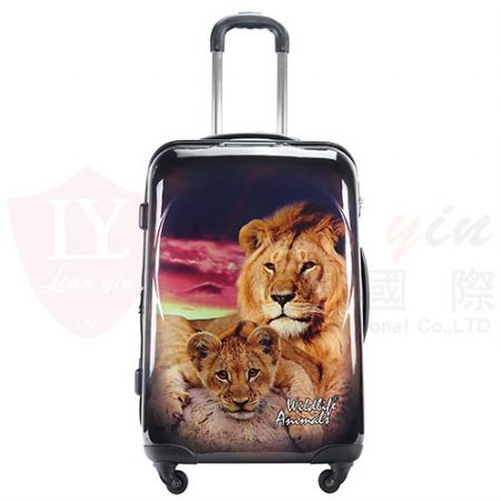 獅子 印花刷行李箱 OEM ODM 禮贈品客製